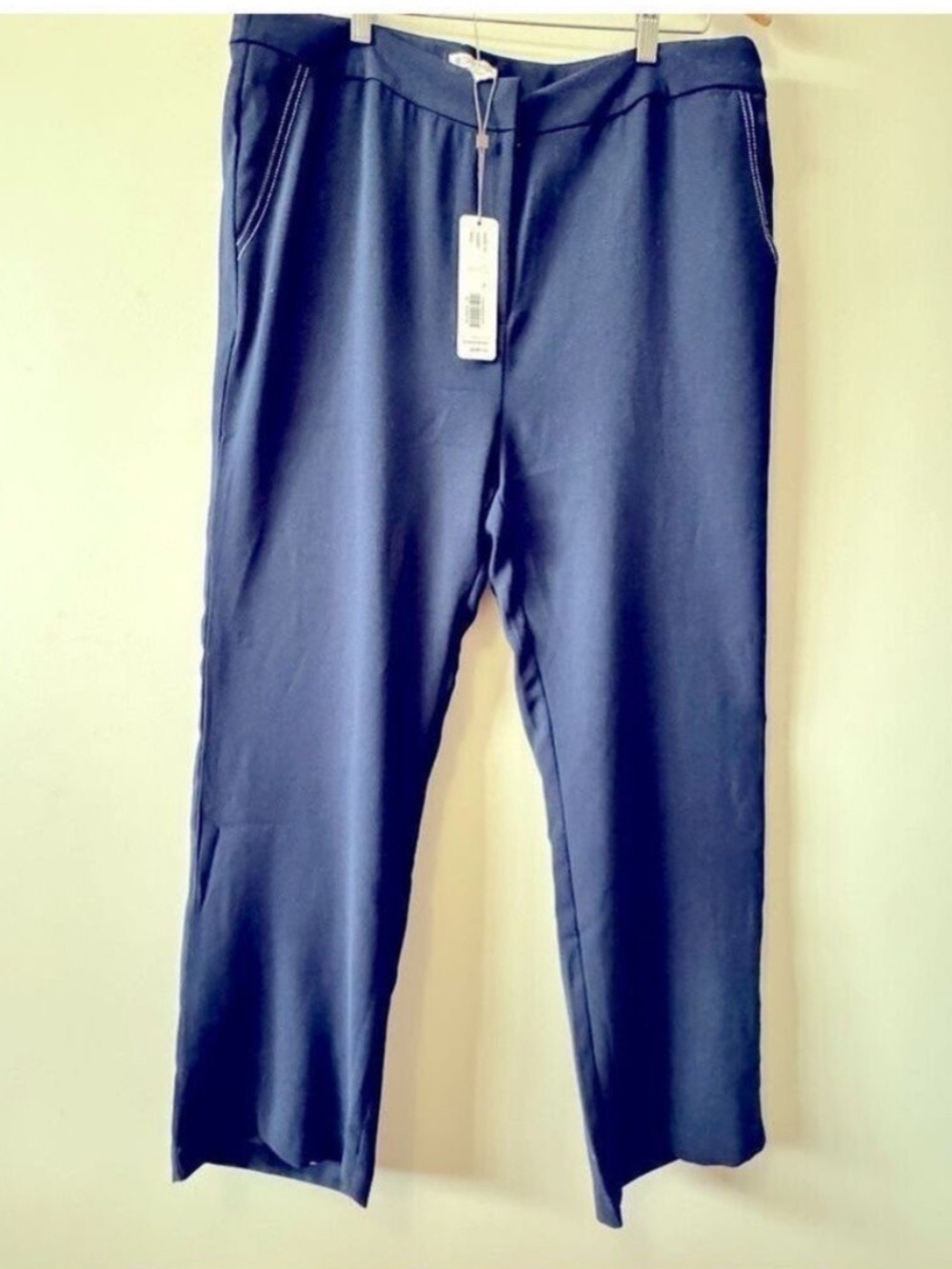 Spanner Women’s NWT Straight Wide LEg Pants Size 16 in Blue